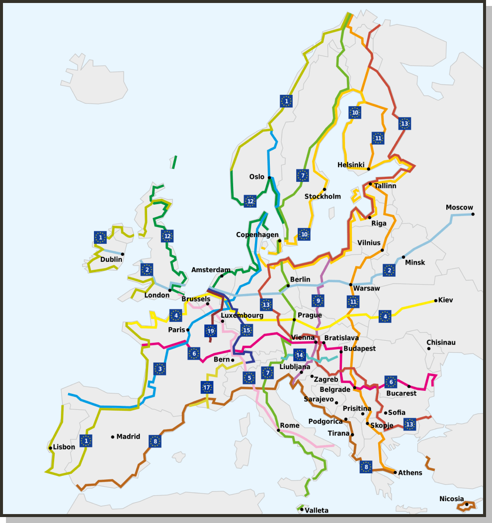Eurovelo routes
